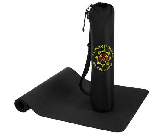 Yogamatta med deltidslogotyp - deltidare.se