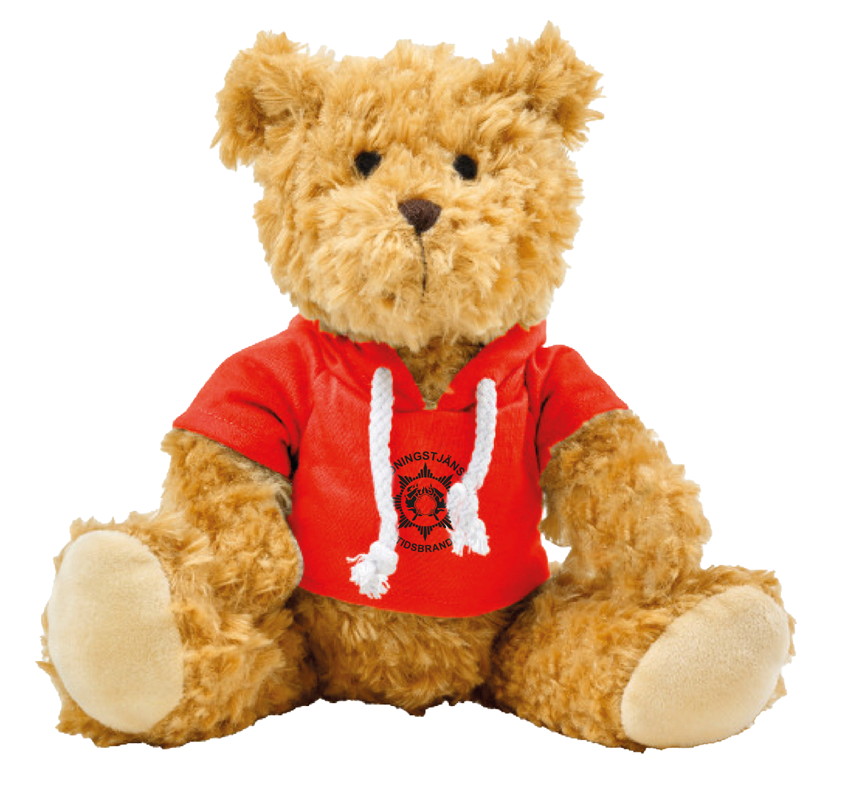 Teddybjörnen Eldis med luvtröja - deltidare.se